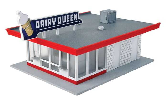 Mini 預購中 Walthers  933-3484 HO規 Vintage Dairy Queen 復古乳製品販售店