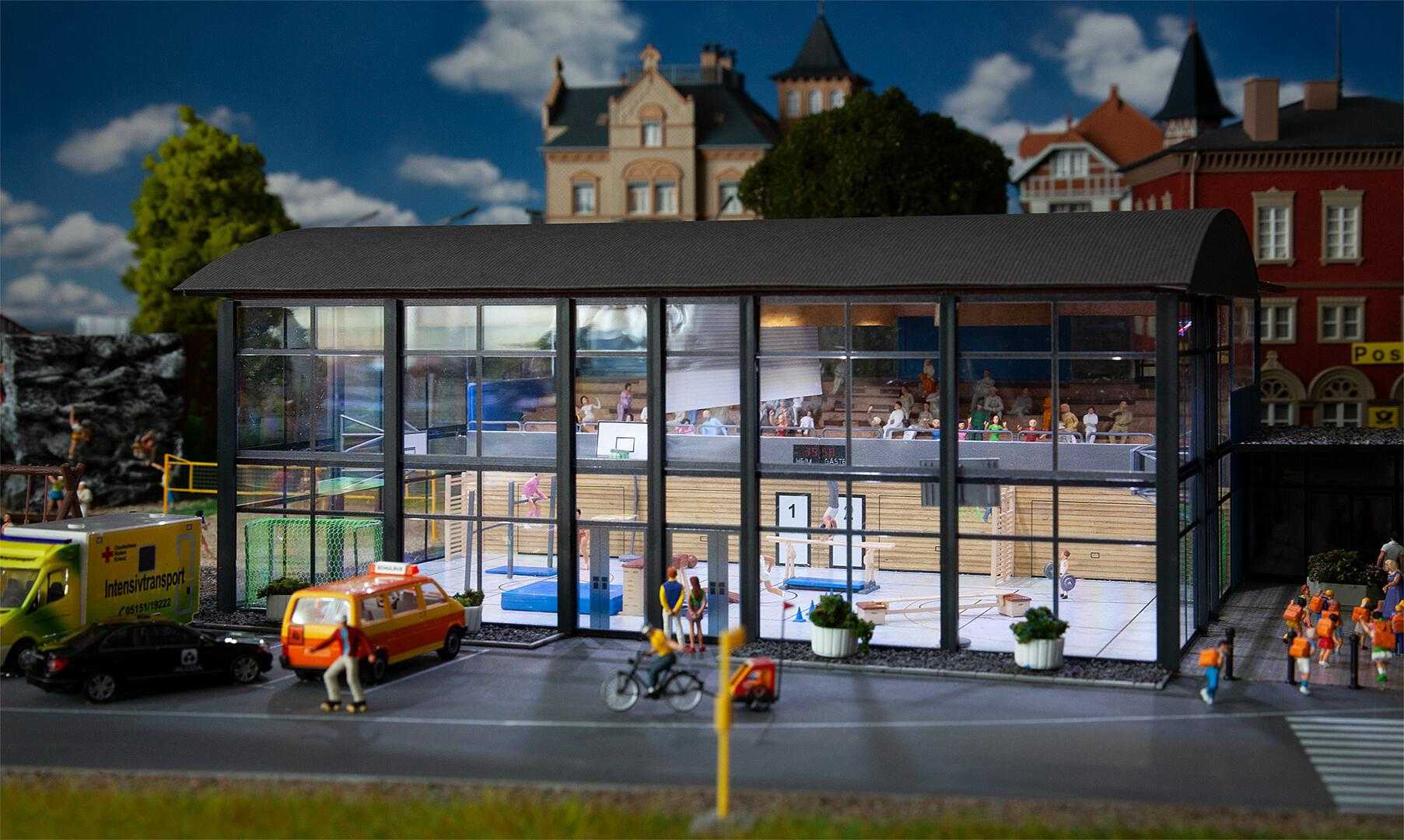 Mini 現貨 Faller 130613 HO規 體育館.雷射切割