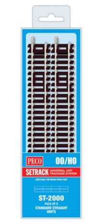 Mini 現貨 Peco ST-2000 OO規 Standard Straight 直軌 , 8入