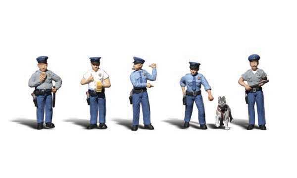 Mini 現貨 Woodland Scenic A2122 N規 警察組與警犬