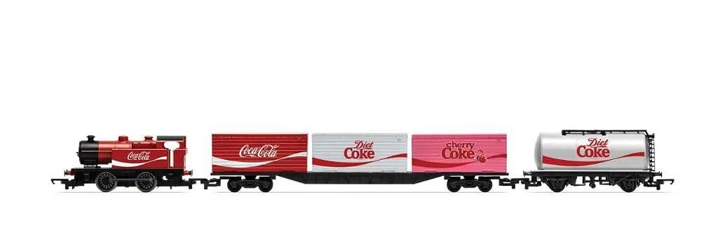 Mini 預購中 Hornby R1276P HO規 Coca-Cola 可口可樂 蒸汽車+貨物列車 基本組