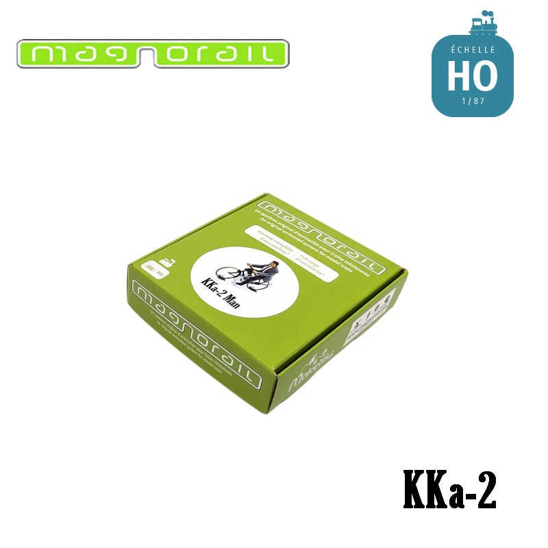 Mini 現貨 Maketis KKA-2 HO規 Magnorail 騎腳踏車男子 動態人偶