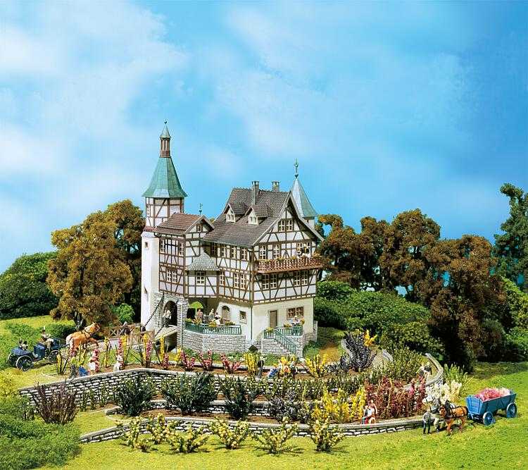 Mini 現貨 Faller 130385 HO規 Jagdschloss Falkeneck 城堡