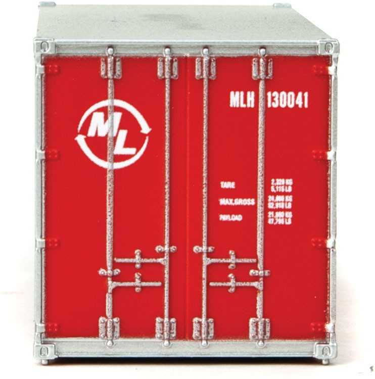 Mini 現貨 SceneMaster 949-8656 HO規 ML 20呎 貨櫃 紅白