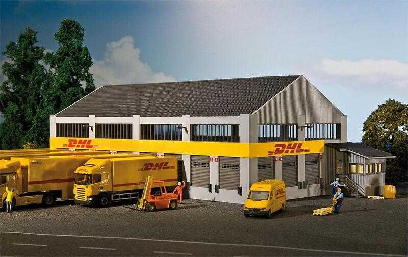 Mini 預購中 Faller 130981 HO規 DHL Logistic Centre DHL物流中心.套件