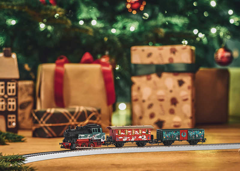 Mini 現貨Marklin 29124 HO規 聖誕節蒸汽列車.基本組