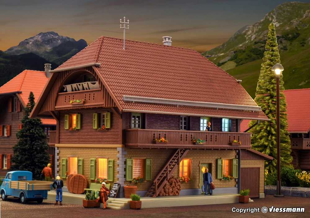 Mini 現貨 Kibri 38024 HO規 乳製品工廠.附室內燈