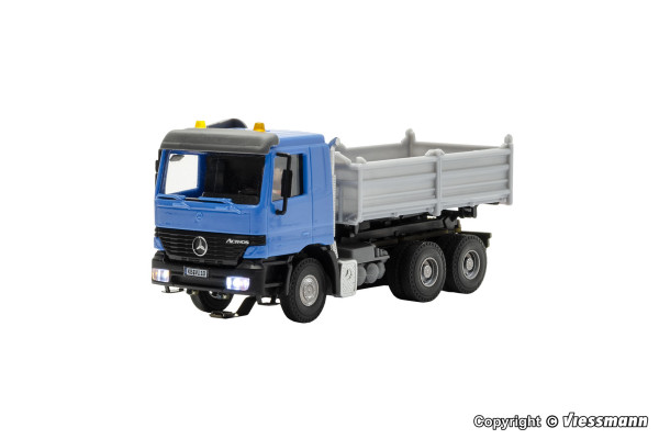 Mini 現貨 Viessmann 8010 HO規 MB ACTROS 3-axle dump truck 旋轉自卸車