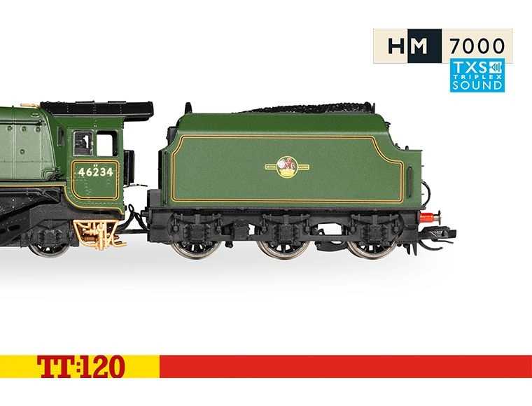 Mini 預購中 Hornby TT3012TXSM TT規 4-6-2, 46234, Era 5 數位音效蒸汽車