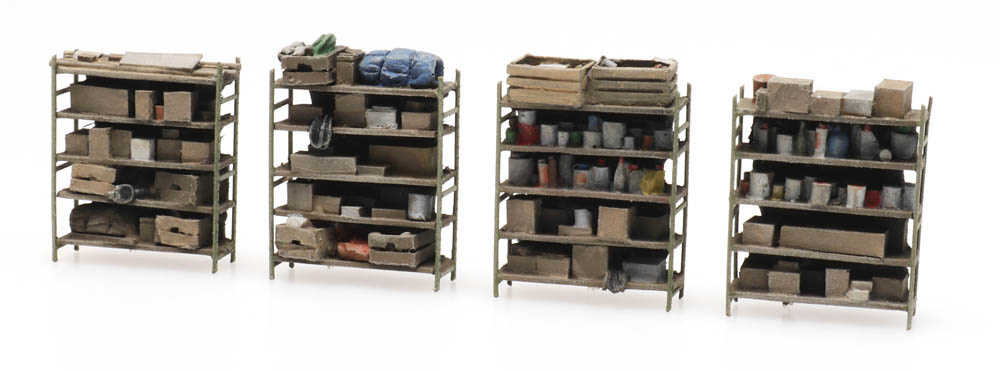 Mini 現貨 Artitec 387.434 HO規 4 storage shelves 儲物架.4個
