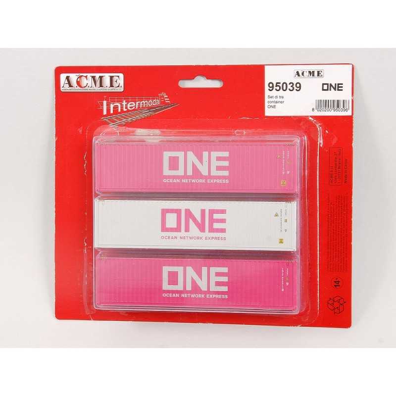 Mini 預購中 A.C.M.E. 95039 HO規 ”ONE“ 40呎 貨櫃組