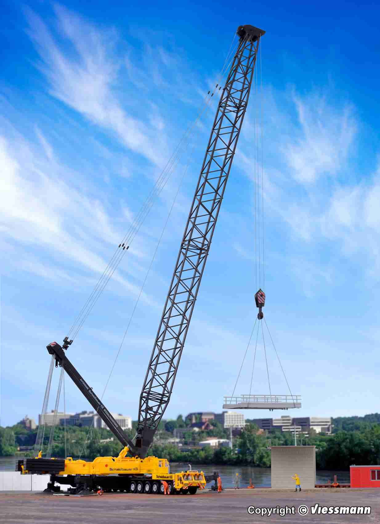 Mini 現貨 Kibri 13018 HO規 GOTTWALD AK 850 起重機.套件