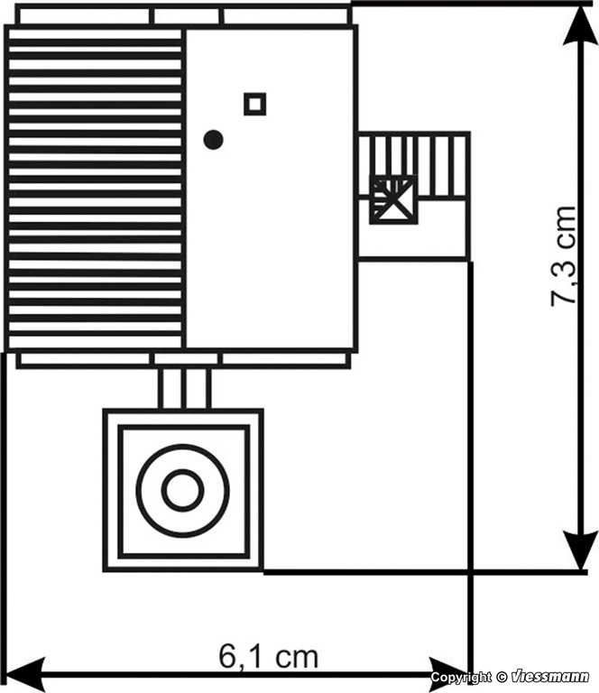 Mini 現貨 Kibri 36605 Z規 帶煙囪的鍋爐房 組裝模型