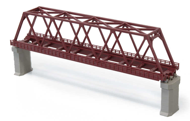 Mini 現貨 Rokuhan R042 Z規 單線鐵橋 赤色