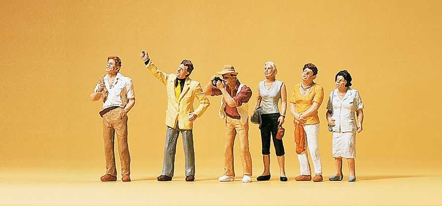 Mini 現貨 Preiser 10467 HO規 遊覽中的旅客