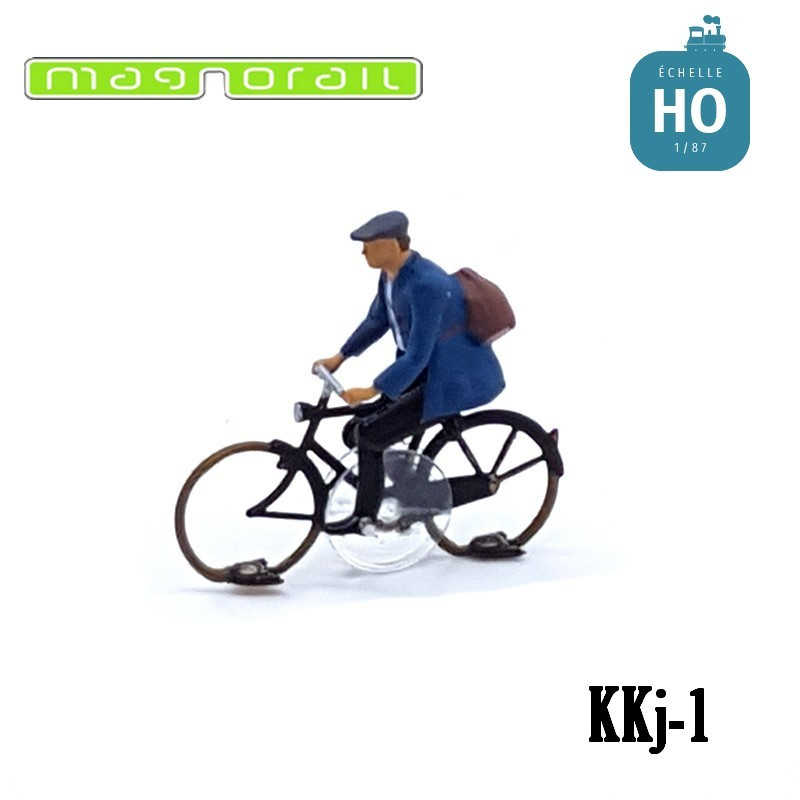 Mini 現貨 Maketis KKj-1 HO規 騎腳踏車的工作人偶