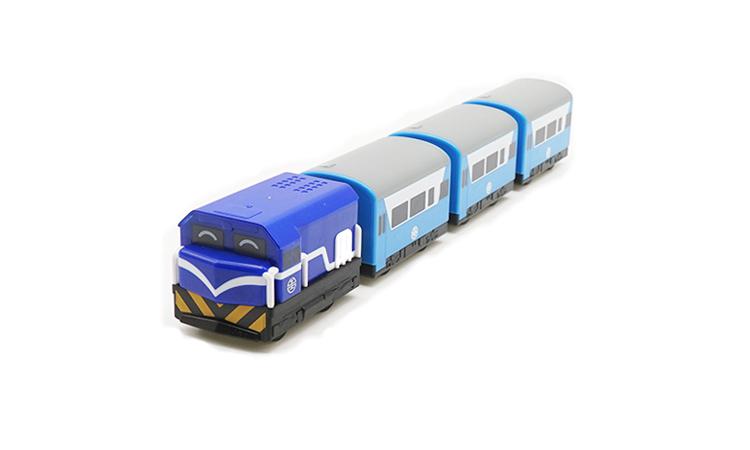 Mini 現貨 鐵支路 QV008T2 R100(藍) 復興號列車 迴力車 (無眼睛)