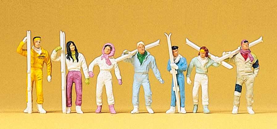 Mini 現貨 Preiser 10316 HO規 德國製 滑雪人偶