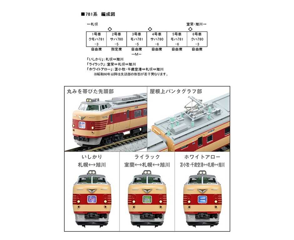 Mini 現貨Kato 10-1327 N規781系電車.6輛組- 微縮世界-線上購物| 有閑購物