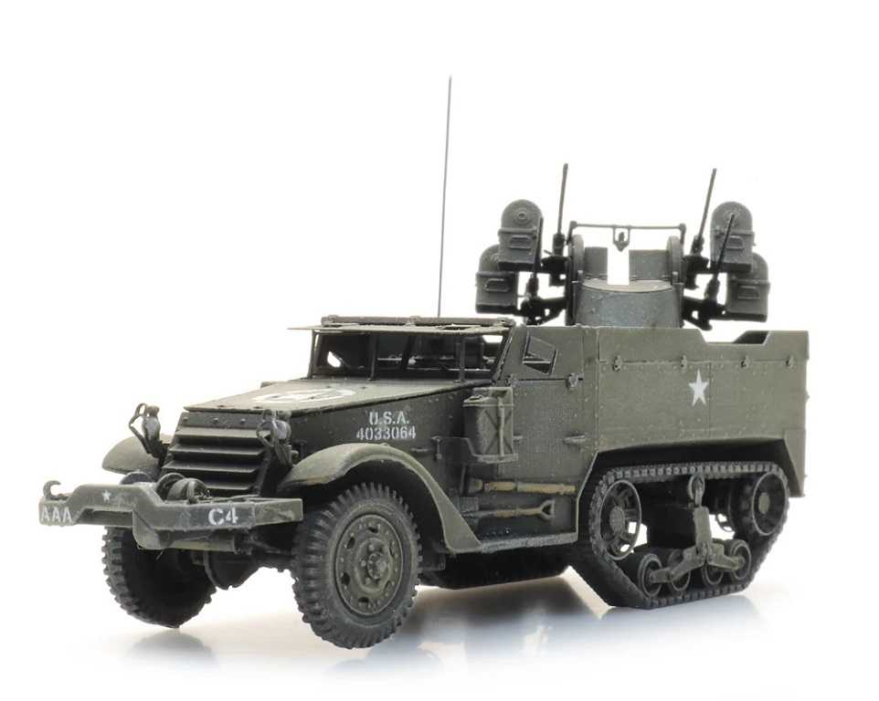 Mini 預購中 Artitec 6870565 HO規 美軍 M16半履帶防空履帶車