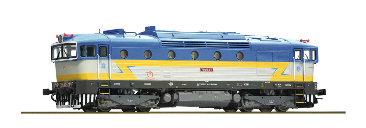 Mini 預購中 Roco 7300056 HO規 斯洛伐克國家鐵路的柴油機車750 183-6，ZSSK