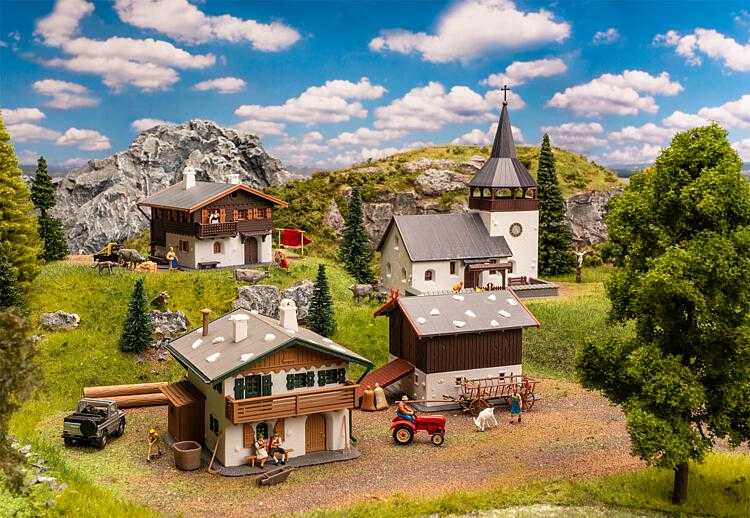 Mini 現貨 Faller 190075 HO規 瑞士鄉村建築