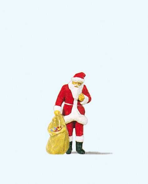 Mini 現貨 Presier 29027 HO規 提著禮物袋的聖誕老人