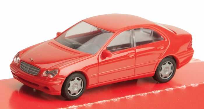 Mini 預購中Busch 89135 HO規Mercedes-Benz 轎車, 紅色- 微縮世界