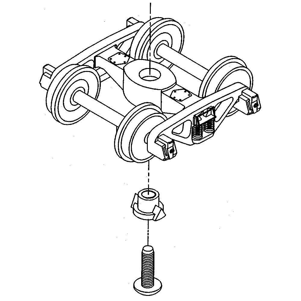Mini 現貨 Kadee 555 HO規 100-Ton Roller Bearing 金屬轉向架(可作動避震器)