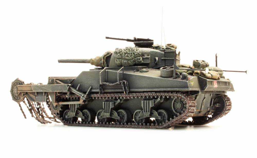 Mini 預購中 Artitec 387.117 HO規 UK/US Sherman M4A4 crab 掃雷坦克