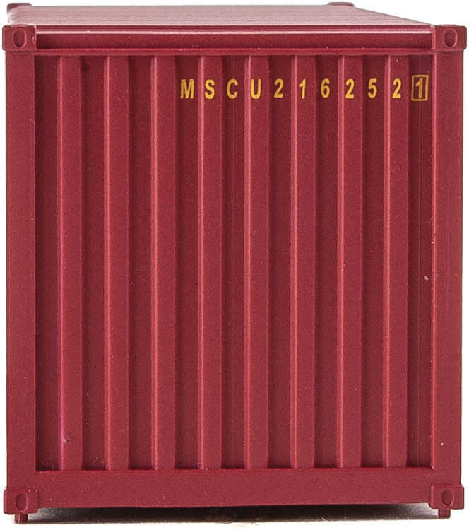 Mini 現貨 SceneMaster 949-8059 HO規 20呎 msc 貨櫃 紅