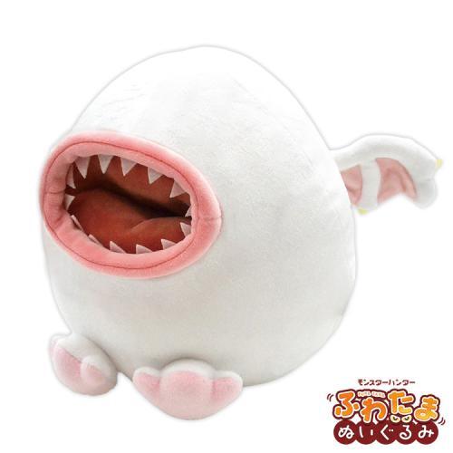 【臺中金曜】店鋪現貨 CAPCOM 魔物獵人 蓬鬆蛋形 絨毛玩偶 奇怪龍Khezu 電龍 夫魯夫魯