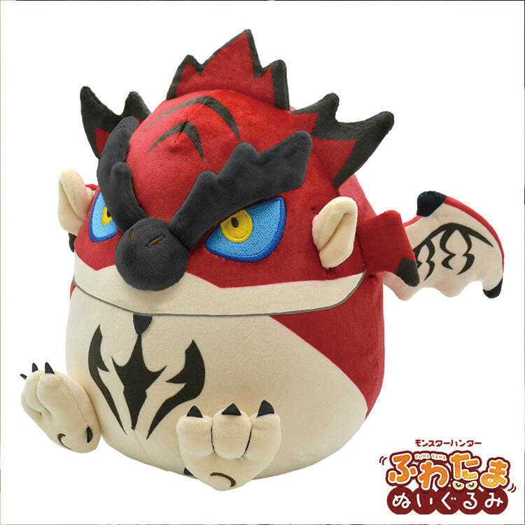 【臺中金曜】3月 CAPCOM 魔物獵人 Q版魔物蛋型布偶 娃娃 雄火龍 雷歐裡烏斯 再販