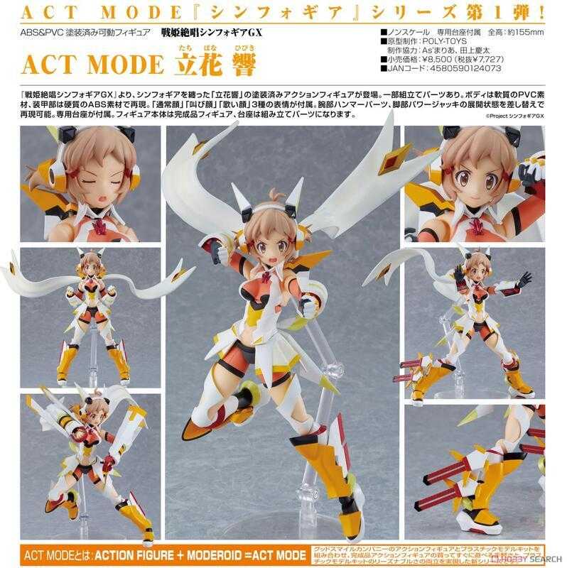 【台中金曜】店鋪現貨 不挑盒況 GSC 戰姬絕唱 SYMPHOGEAR GX ACT MODE 立花響 HIBIKI