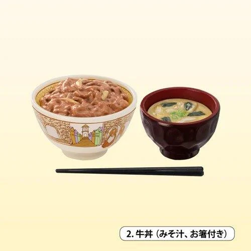 【台中金曜】店鋪現貨 Kenelephant 轉蛋 扭蛋 SUIKIYA餐點場景組 食其家 牛丼 全5款