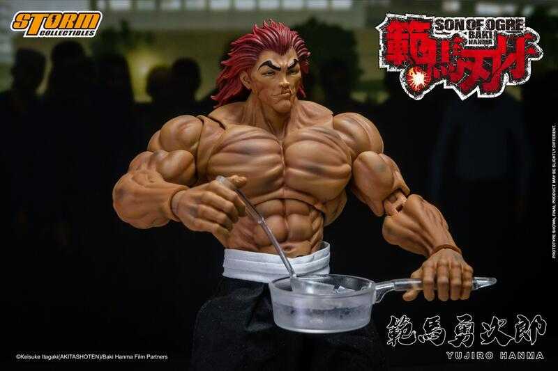 【台中金曜】店鋪特價 不挑盒況會場限定 STORM TOYS 刃牙 範馬勇次郎 戰損特別版 含圓桌 1/12