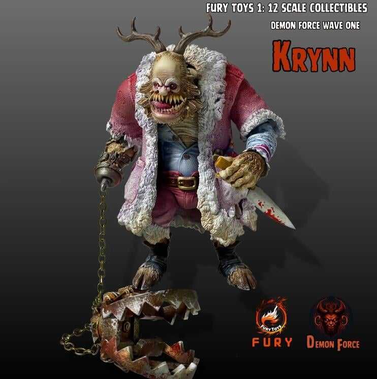 【台中金曜】店鋪現貨 不挑盒況 FURY TOYS 1/12 惡魔系列1波 惡魔聖誕老人 FDF002 克瑞恩