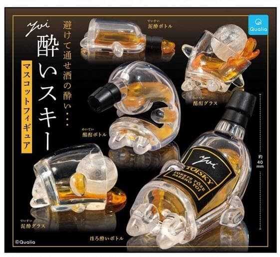 【台中金曜】店鋪現貨 Qualia 扭蛋 轉蛋 酩酊大醉威士忌 喝醉的酒瓶 醉士忌 一套全5種
