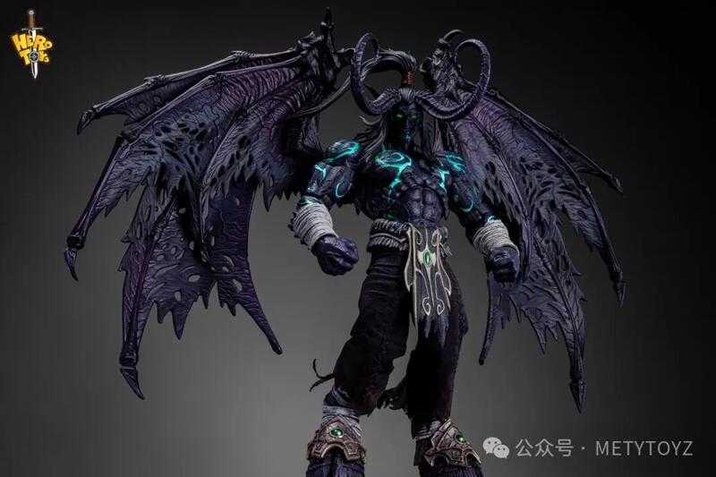 【台中金曜】店鋪現貨 不挑盒況 Hero toys 限量版 魔獸爭霸 不死族 伊利丹 暗黑夜色 型態