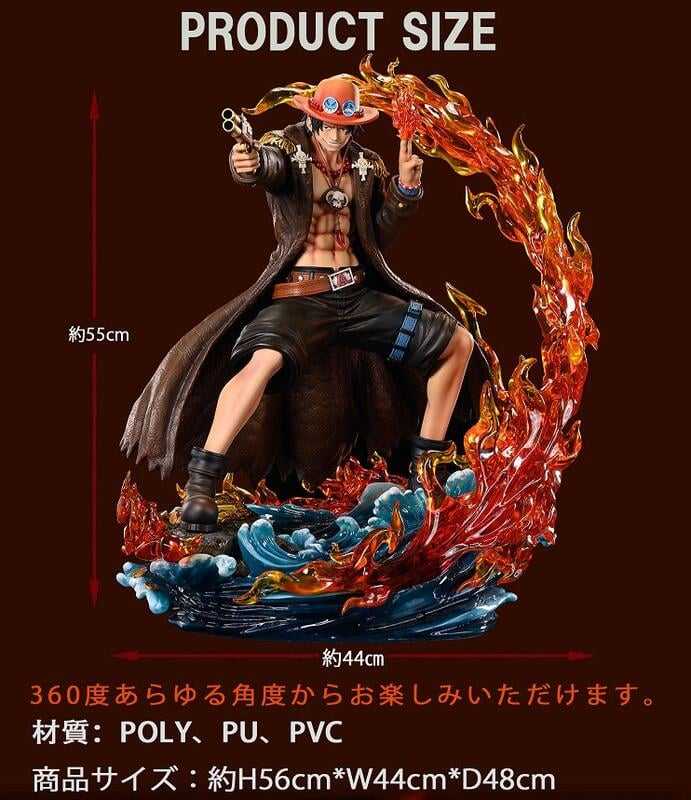 【台中金曜】店鋪現貨 不挑盒況 PLEX 1/4 航海王 Log Collection 艾斯 火拳 PVC 完成品 雕像