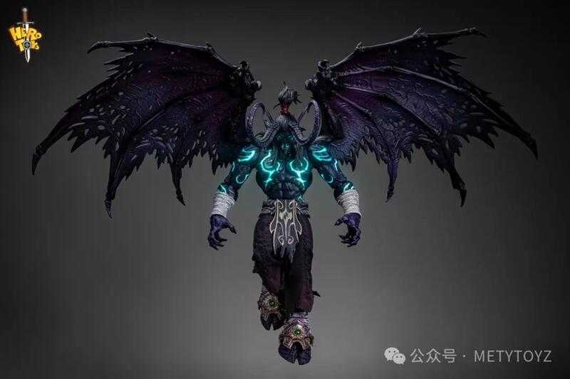 【台中金曜】店鋪現貨 不挑盒況 Hero toys 限量版 魔獸爭霸 不死族 伊利丹 暗黑夜色 型態