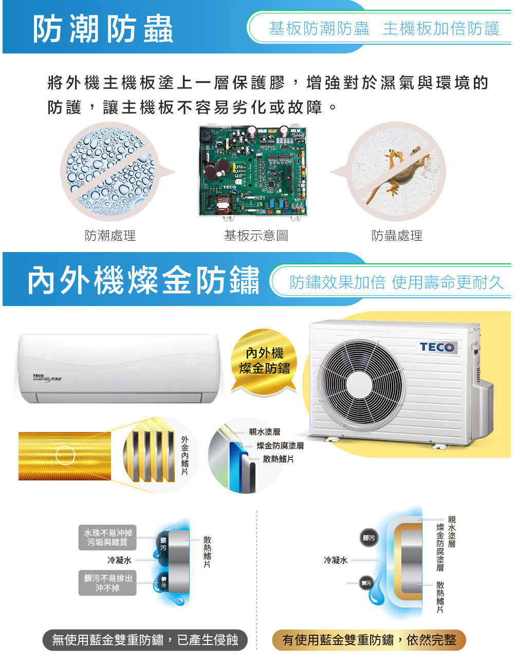 【TECO 東元】8-10 坪 精品變頻冷暖分離式冷氣 MA50IH-GA2/MS50IH-GA2