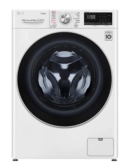 樂金 LG 9公斤 蒸氣滾筒洗衣機 WD-S90VDW
