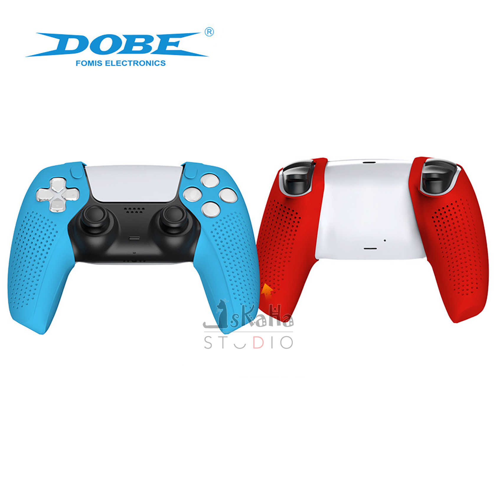現貨 PS5 分體式手把保護套 DOBE 止滑矽膠 矽膠套 清水套 觸感好 止滑 綠色 紅色 藍色 防撞 防刮