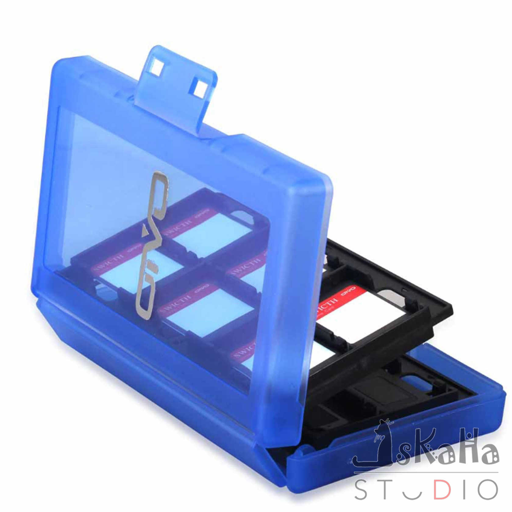 現貨 NS 遊戲卡盒 24片裝 OIVO 高CP值 卡帶盒 遊戲片收納 遊戲卡盒 透黑色 白色 藍色 Switch