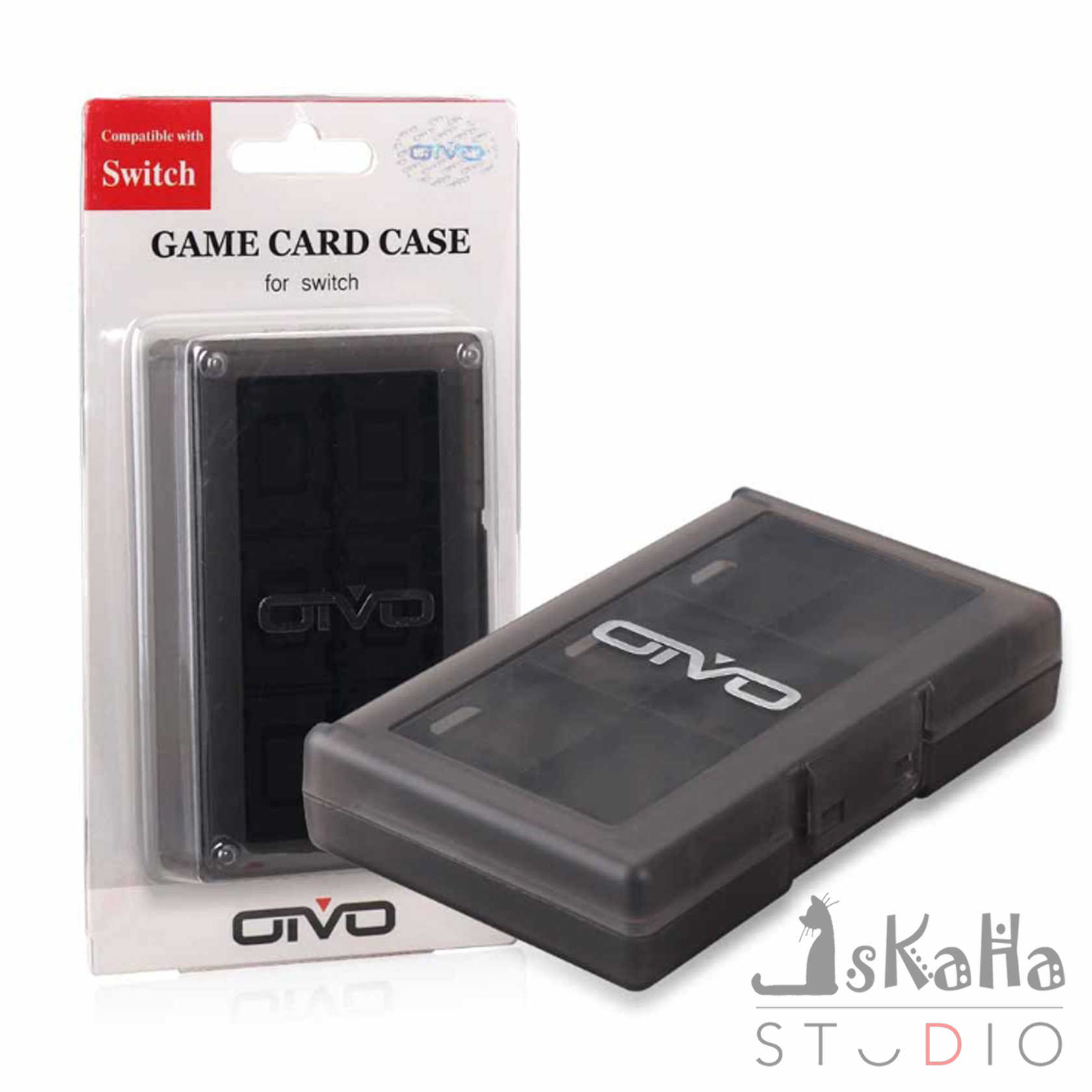 現貨 NS 遊戲卡盒 24片裝 OIVO 高CP值 卡帶盒 遊戲片收納 遊戲卡盒 透黑色 白色 藍色 Switch