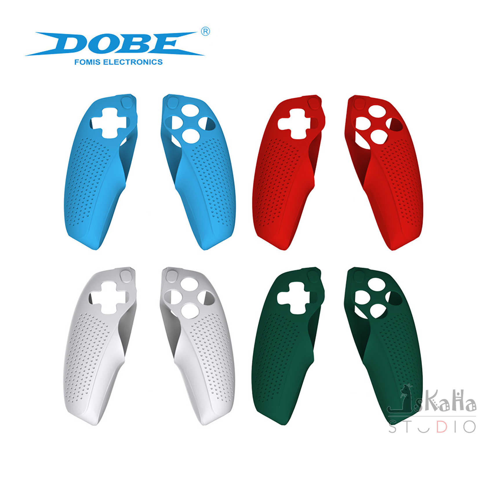 現貨 PS5 分體式手把保護套 DOBE 止滑矽膠 矽膠套 清水套 觸感好 止滑 綠色 紅色 藍色 防撞 防刮