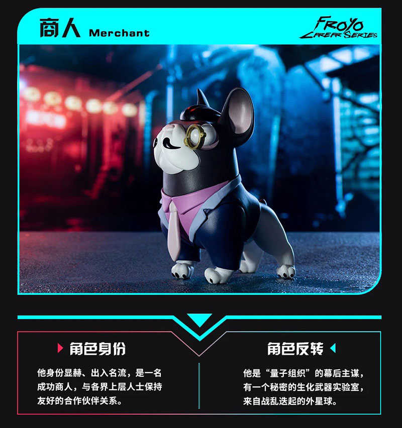 現貨65折【Toycity量子狗職業系列盲盒】零售¥59個。一盒12個。一套12盒(共144)_210518_2