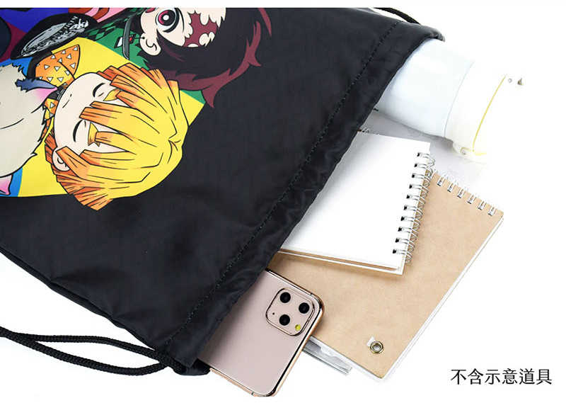 YUME動漫【鬼滅之刃 全彩束口後背包】C款 周邊 木棉花精品