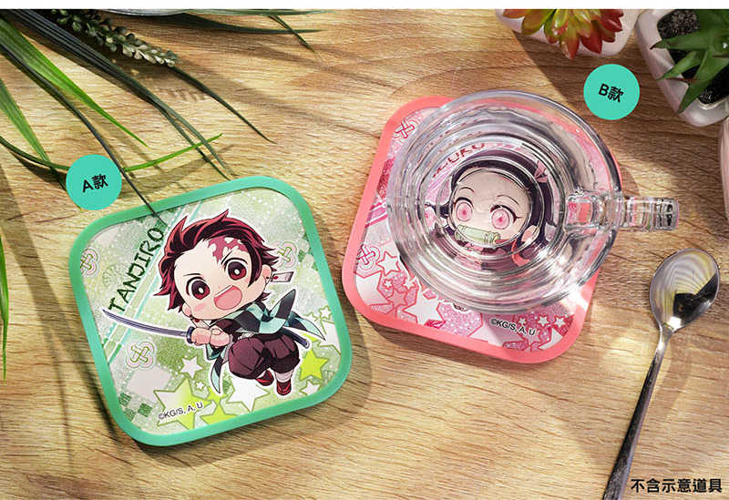 YUME動漫【鬼滅之刃 方型吸水杯墊】A款 炭治郎 Q 周邊 木棉花精品